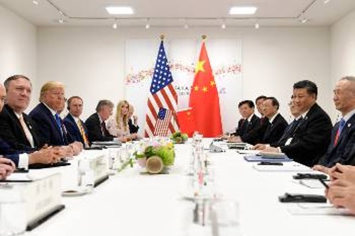 Από τη συνάντηση των αντιπροσωπειών ΗΠΑ και Κίνας τον Ιούνη του 2019 στη Σύνοδο του G20