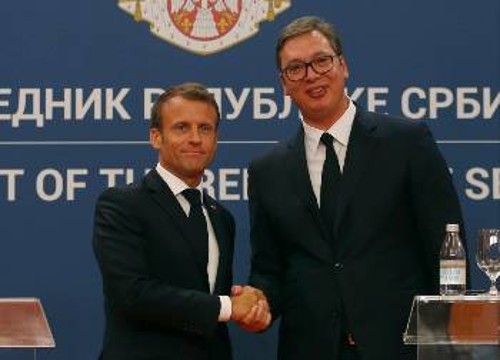 Από την επίσκεψη του Γάλλου Προέδρου Εμ. Μακρόν στη Σερβία, όπου έκλεισε συμφωνία για αγορά εξοπλισμού