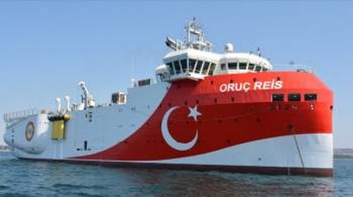 Το σεισμογραφικό πλοίο της Τουρκίας «Ορούτς Ρέις» που στέλνεται για έρευνες στη Νοτιοανατολική Μεσόγειο