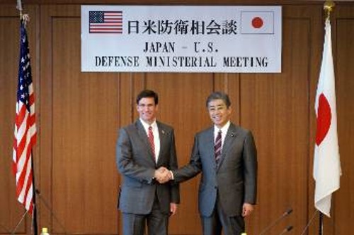 Από τη συνάντηση των υπουργών Αμυνας ΗΠΑ - Ιαπωνίας
