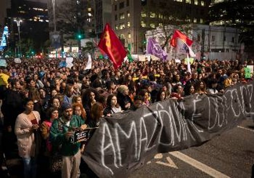 Από μεγάλη διαδήλωση την Παρασκευή στο Σάο Πάολο της Βραζιλίας