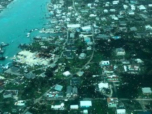 Κάτω από τα νερά βρίσκονται πολλές περιοχές στις Μπαχάμες
