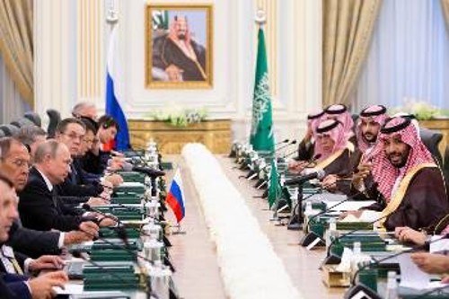 Σημαντικές συμφωνίες και σχέδια περαιτέρω ανάπτυξης των διμερών σχέσεων εξασφαλίστηκαν κατά την τελευταία επίσκεψη του Προέδρου Πούτιν στη Σαουδική Αραβία