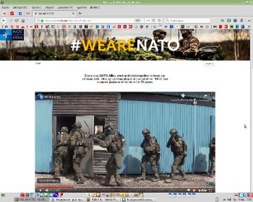 Η προπαγανδιστική ιστοσελίδα του ΝΑΤΟικού προγράμματος