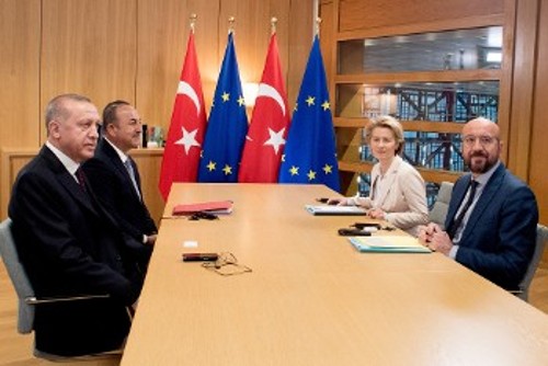 Από τις πρόσφατες συναντήσεις Ερντογάν με την ηγεσία της ΕΕ
