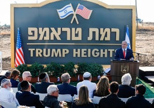 Το Ισραήλ αφιέρωσε νέο εποικισμό στον Αμερικανό Πρόεδρο Ντ. Τραμπ