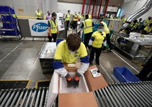 Τα εμβόλια της «Pfizer» είναι τα πρώτα που φτάνουν στις χώρες της ΕΕ