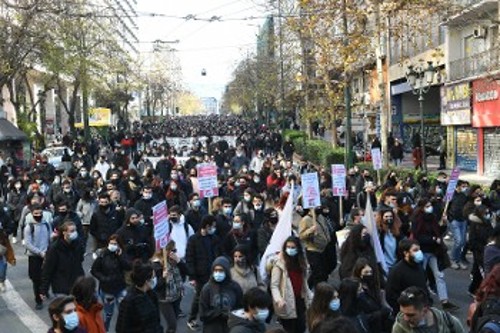 Από το μεγάλο συλλαλητήριο στην Αθήνα, την περασμένη Πέμπτη
