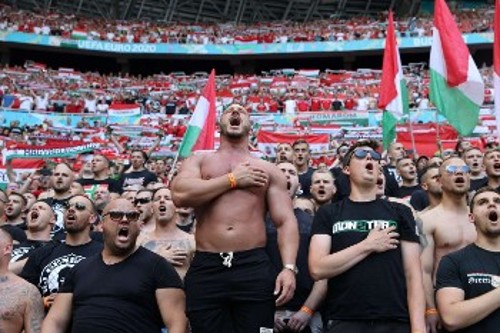 Οι Ούγγροι νεοναζί έκαναν αισθητή την παρουσία τους στους αγώνες της Εθνικής τους στο Euro