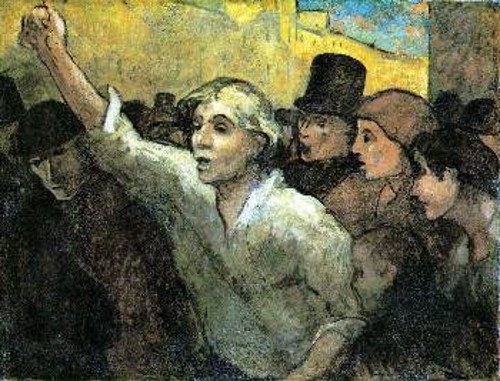 «Η εξέγερση» έργο του Γάλλου ζωγράφου Ονορέ Ντομιέ