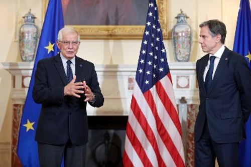 Από τις συνομιλίες ΗΠΑ - ΕΕ κατά την επίσκεψη Μπορέλ στην Ουάσιγκτον τον περασμένο Οκτώβρη