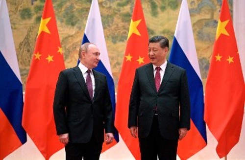 Από τη συνάντηση Βλ. Πούτιν - Σι Τζινπίνγκ στο Πεκίνο, στις αρχές του μήνα