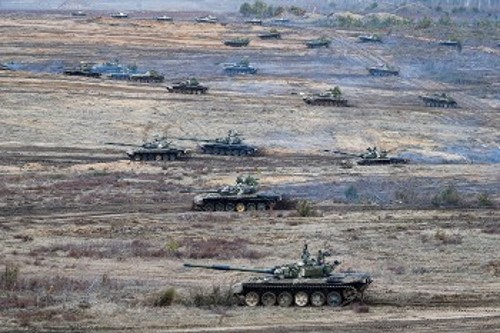 Από στρατιωτική άσκηση Ρωσίας - Λευκορωσίας λίγο πριν τη ρωσική εισβολή στην Ουκρανία