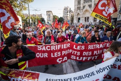 Απεργιακή διαδήλωση στη Μασσαλία την Πέμπτη