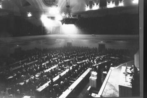 Φωτογραφία από την πρώτη Γενική Συνέλευση του ΟΗΕ στις 10 Γενάρη 1946