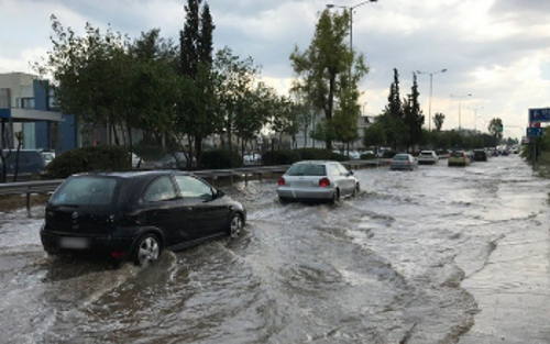 Πλημμύρισε η Αθήνα από το χτεσινό μπουρίνι