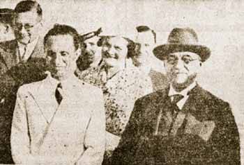 Ο Γκαίμπελς, υπουργός Προπαγάνδας του Χίτλερ, δίπλα στον Μεταξά, όταν επισκέφθηκε την Ελλάδα, μετά από πρόσκληση του δικτάτορα. Η παραίνεσή του προς τα Σώματα Ασφαλείας ήταν μονολεκτική: «Βασανίστε...»