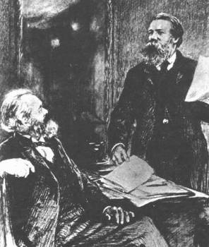 Με τον Καρλ Μαρξ, το 1867 στο Λονδίνο