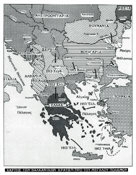 Τα βαλκανικά κράτη πριν τον Α' Παγκόσμιο Πόλεμο