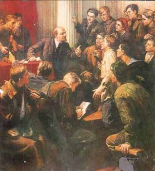 Αποτέλεσμα εικόνας για ο Λένιν στο 3ο συνέδριο της Κομσομόλ