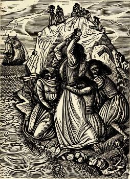 «Μεσολόγγι». Ξυλογραφία του Α. Τάσσου (Τάσου Αλεβίζου), από το λεύκωμα «Ελευθερία ή θάνατος»