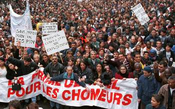 Από παλιότερη διαδήλωση ανέργων στη Μασσαλία