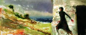 «Η φόνισσα», έργο του ζωγράφου Μίλτου Γκολέμαγια το εξώφυλλο του ομότιτλου βιβλίου του Παπαδιαμάντη, από τη «Σύγχρονη Εποχή»