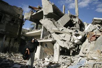Στην πόλη της Γάζας έχουν καταστραφεί πολλά σπίτια