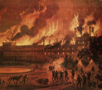 Παρισινή Κομμούνα:Τα ανάκτορα του Κεραμεικού στις φλόγες (21 Μάη 1871)