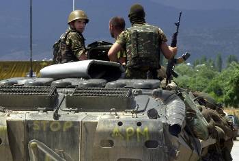 Τανκ του στρατού της ΠΓΔΜ στο Τέτοβο