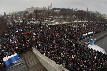 Από πρόσφατη μεγάλη αντικυβερνητική διαδήλωση στη Μόσχα