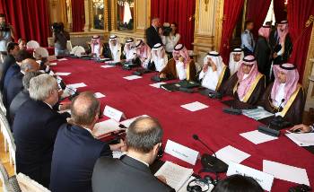 Από την πρόσφατη συνάντηση της σαουδαραβικής αντιπροσωπείας στη Γαλλία με υψηλόβαθμους κυβερνητικούς αξιωματούχους...