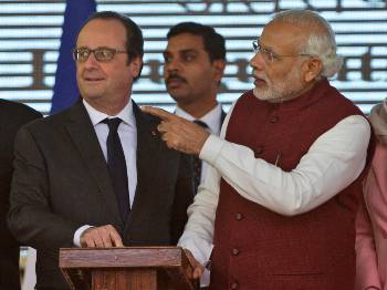 Φρ. Ολάντ - Ν. Μόντι: Από την πρόσφατη επίσκεψη του Γάλλου Προέδρου στην Ινδία