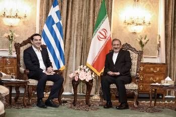 Από τη συνάντηση του Αλ. Τσίπρα με τον πρώτο αντιπρόεδρο του Ιραν, Εσάχ Γιαχανγκίρι