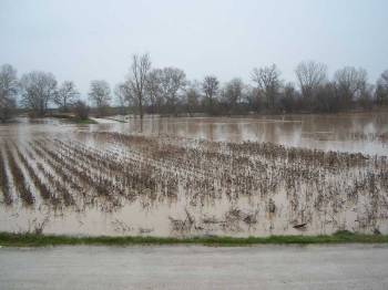 Από τις τεράστιες ζημιές που προκάλεσαν οι πλημμύρες σε χωριά και σε χωράφια
