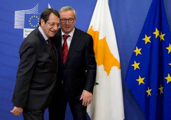 Από τη συνάντηση του Κύπριου Προέδρου με τον πρόεδρο της Ευρωπαϊκής Επιτροπής, Ζ. Κ. Γιούνκερ