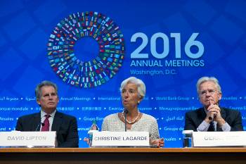 Από συνέντευξη Τύπου της Κρ. Λαγκάρντ πριν την έναρξη της ετήσιας συνόδου του ΔΝΤ και της Παγκόσμιας Τράπεζας