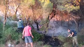 Οι εθελοντικές ομάδες που συγκρότησε το Εργατικό Κέντρο συμμετείχαν στην κατάσβεση στη μεγάλη φωτιά του Αγαλά, καθώς και στην περιφρούρηση στο δάσος του Κάστρου