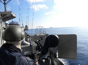 Ελληνικό πλοίο του Πολεμικού Ναυτικού σε πρόσφατη άσκηση