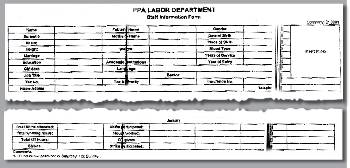 Τμήμα του ερωτηματολογίου με το οποίο επιχειρήθηκε το «φακέλωμα» των εργαζομένων