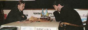 Ο παγκόσμιος πρωταθλητής Ρ. Πονομαριόφ, με αντίπαλο τον συμπατριώτη του Βασ. Ιβαντσούκ