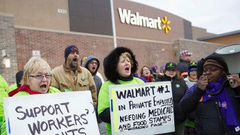 Απεργιακή κινητοποίηση εργαζομένων της «Walmart» στις ΗΠΑ