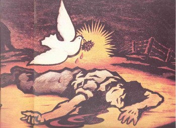 «Προσφορά στην ειρήνη», πυρογραφία του Γιώργη Φαρσακίδη