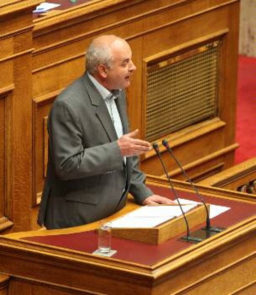 Ο βουλευτής του ΚΚΕ, Ν. Καραθανασόπουλος