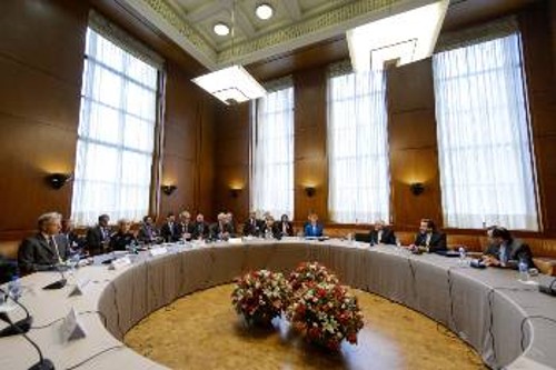 Από την πρόσφατη συνάντηση στη Γενεύη ανάμεσα στους εκπροσώπους του Ιράν και την «ομάδα των 6»