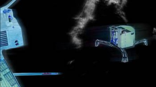 Φωτογραφία που έδωσε η ΕΔΥ λίγο πριν από την προσεδάφιση του ρομπότ «Φιλέ» στον κομήτη 67Ρ