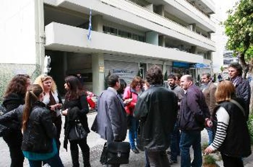 Αντιπροσωπεία γονιών κι εκπαιδευτικών στη χτεσινή παράσταση διαμαρτυρίας στην Αθήνα